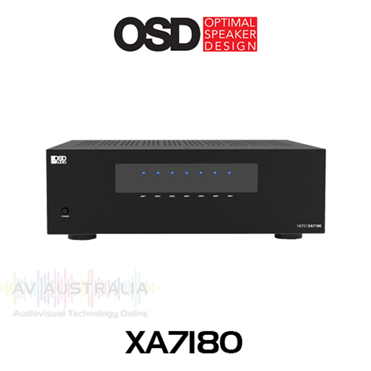 OSD Nero XA7180 7-Ch 130W Class H Home Theatre Power Amplifier