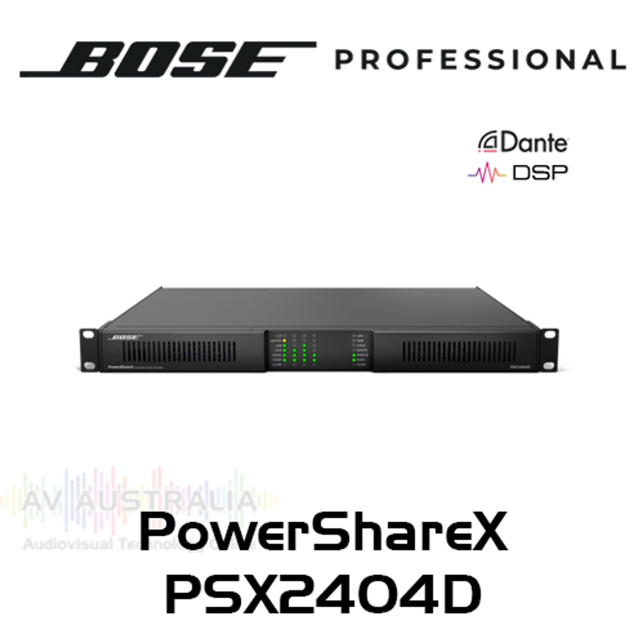 Bose Pro PowerShareX PSX2404D 4Ch 2400W Adaptable Power Amplifier