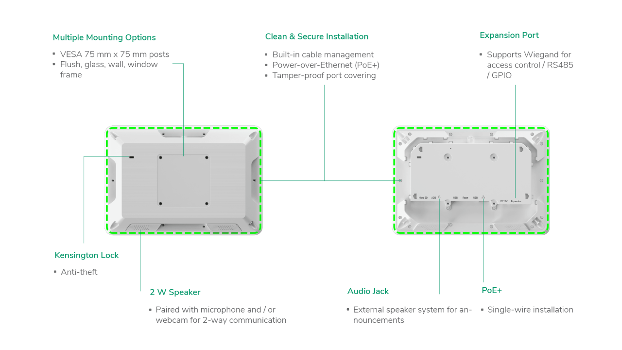 IAdea WRP-1000 10" Enterprise Room Management Panel