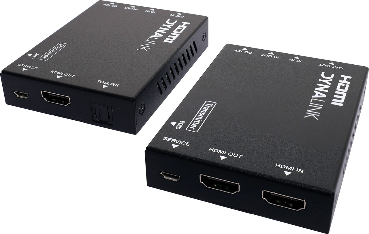 Dynalink HDMI & Bi-Directional IR Over IP Cat6 Extender UTP Balun (70m Max)