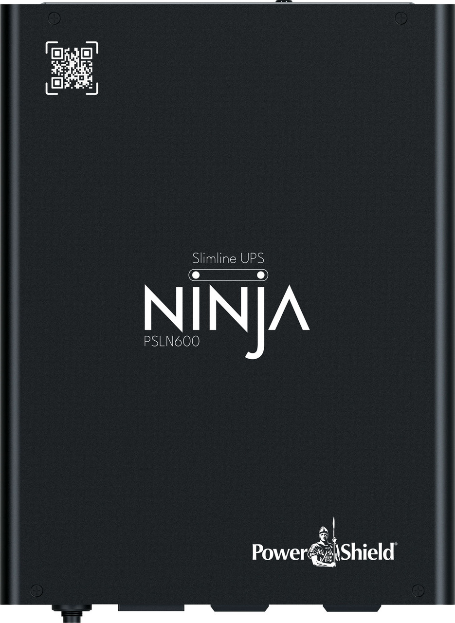 PowerShield PSLN600 Ninja Slimline 600VA 2 Outlet UPS (LiFePO4 battery)