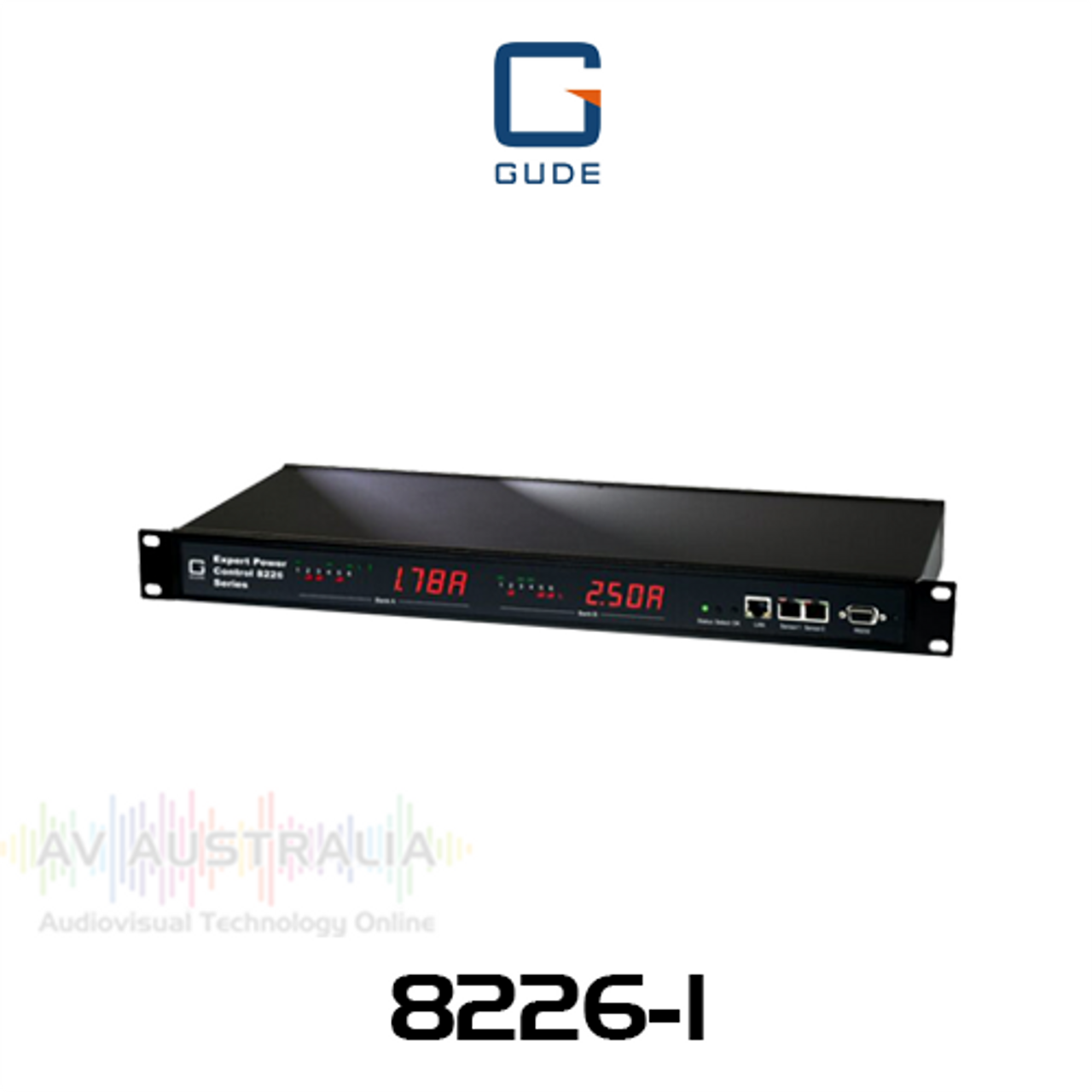 GUDE 1RU 2x 6-Fold Switched PDU with Energy Monitoring Per Outlet