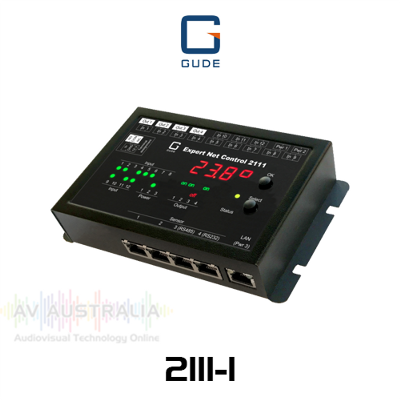 GUDE Remote Monitoring System With  4 Relay Outputs & 12 Signal Inputs