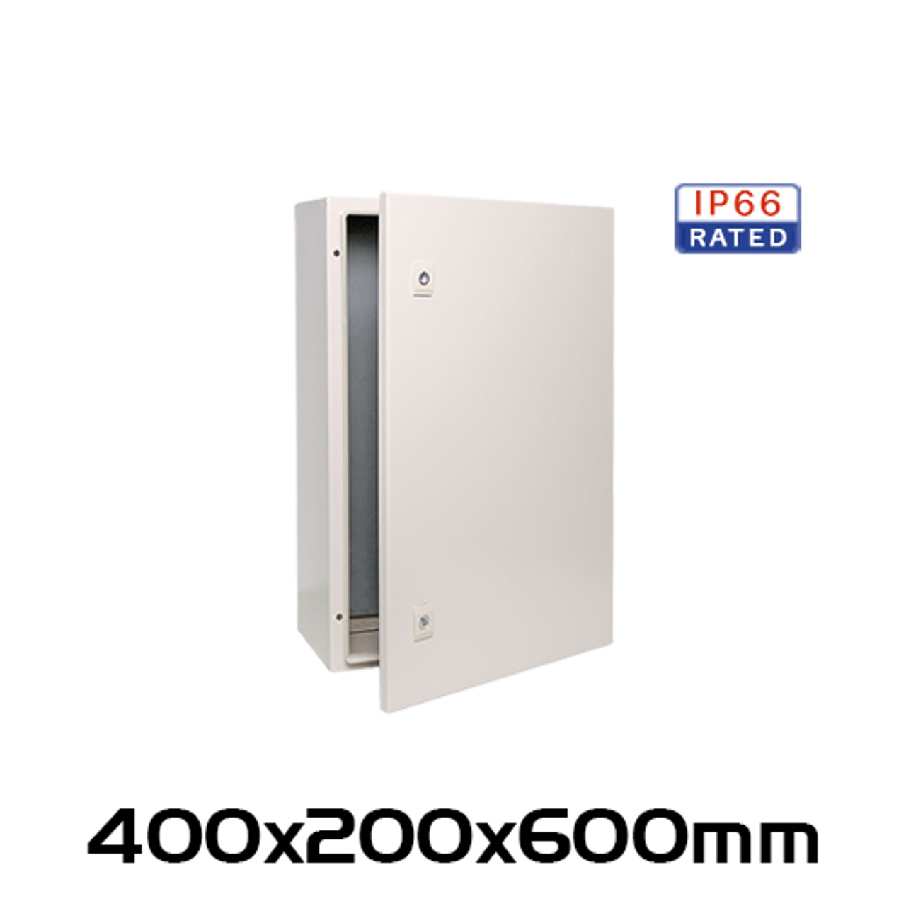 400x200x600mm IP66 Lockable Steel Utility Wall Cabinet