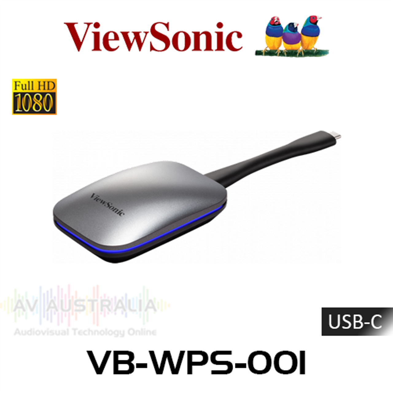 ViewSonic VB-WPS-001 ViewBoard Cast Button with USB-C Connector