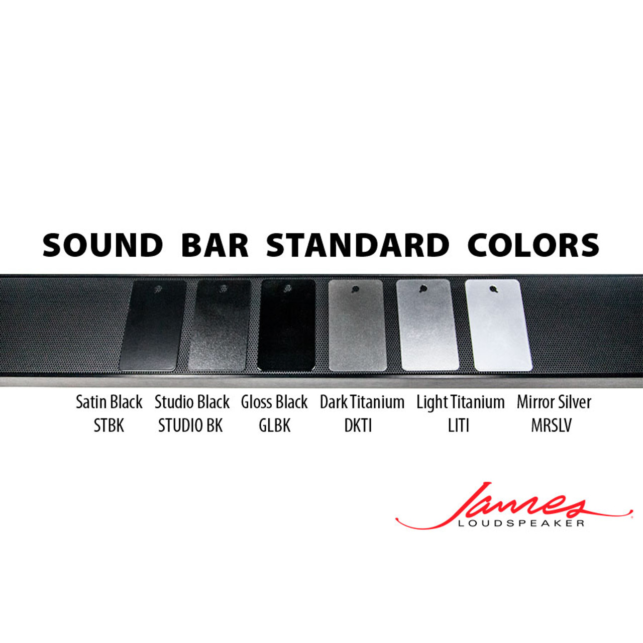 James Loudspeaker SPL3-LR Quad 3.5" Ultra-Slim Stereo Soundbar (Each)