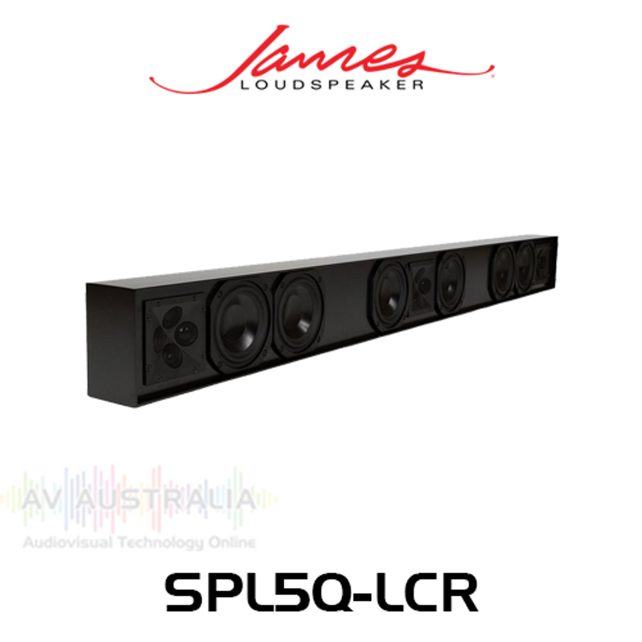 James Loudspeaker SPL5Q-LCR Quad 5.25" LCR Soundbar - 3.5" Depth (Each)