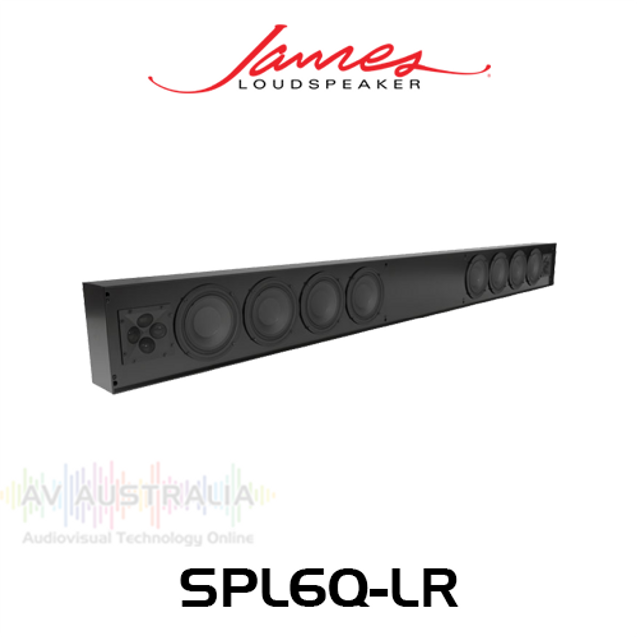 James Loudspeaker SPL6Q-LR Quad 6.5" Stereo Soundbar - 4" Depth (Each)