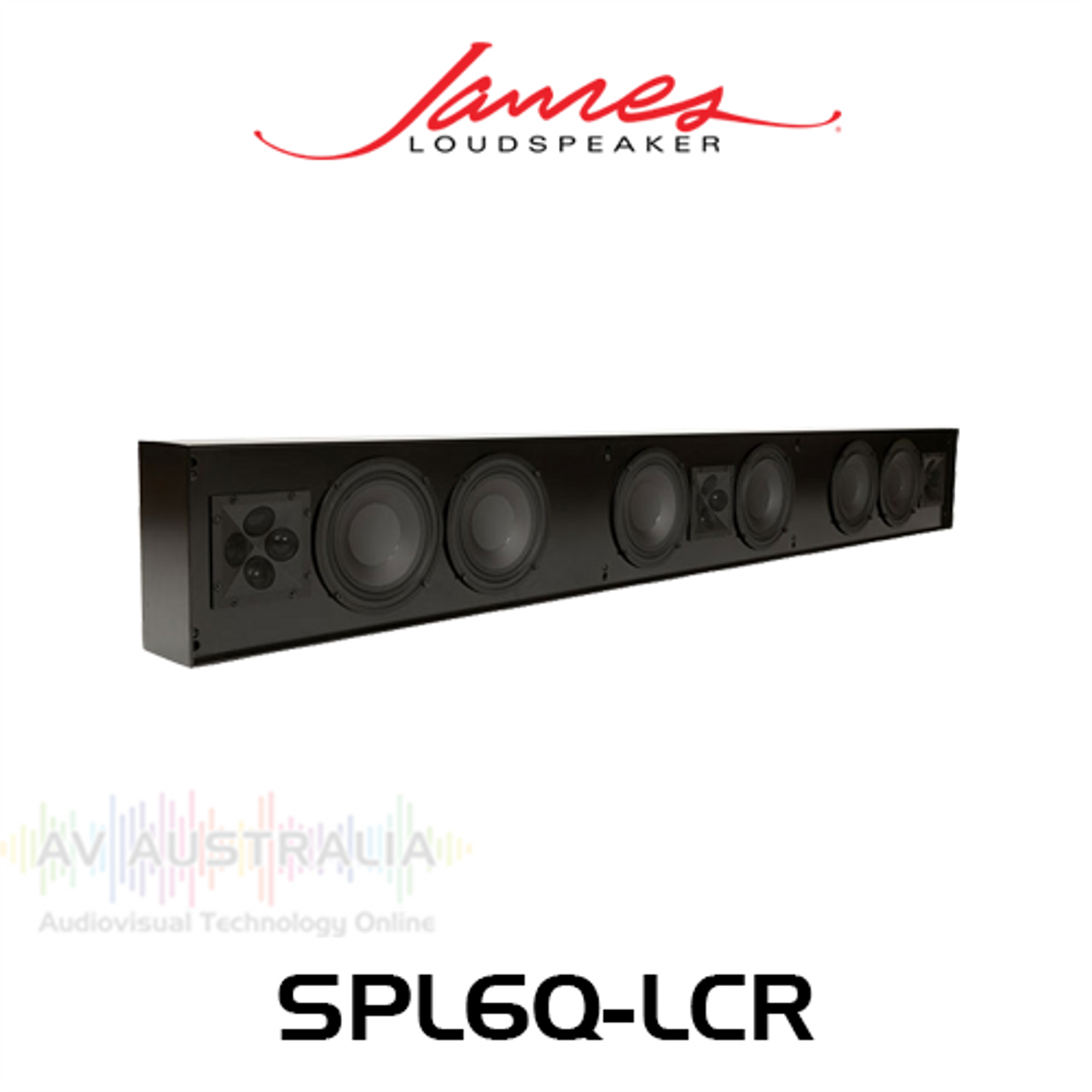 James Loudspeaker SPL6Q-LCR Quad 6.5" LCR Soundbar - 4" Depth (Each)