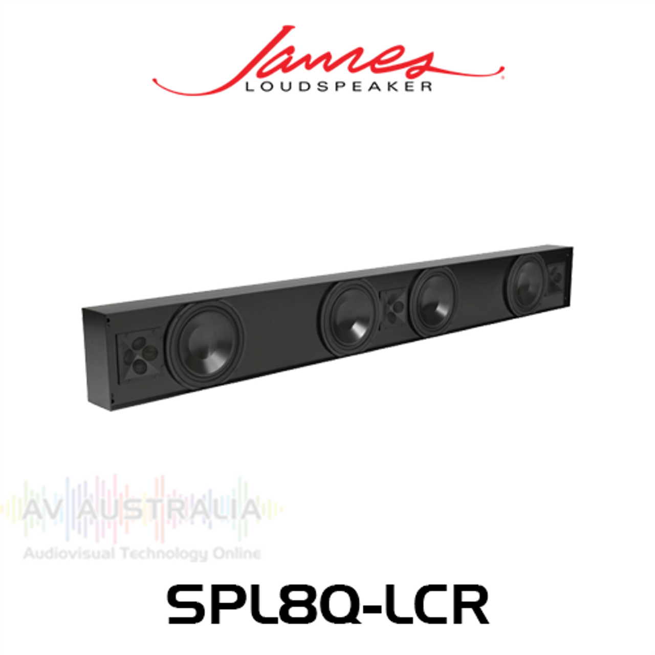 James Loudspeaker SPL8Q-LCR Quad 8" LCR Soundbar - 4" Depth (Each)