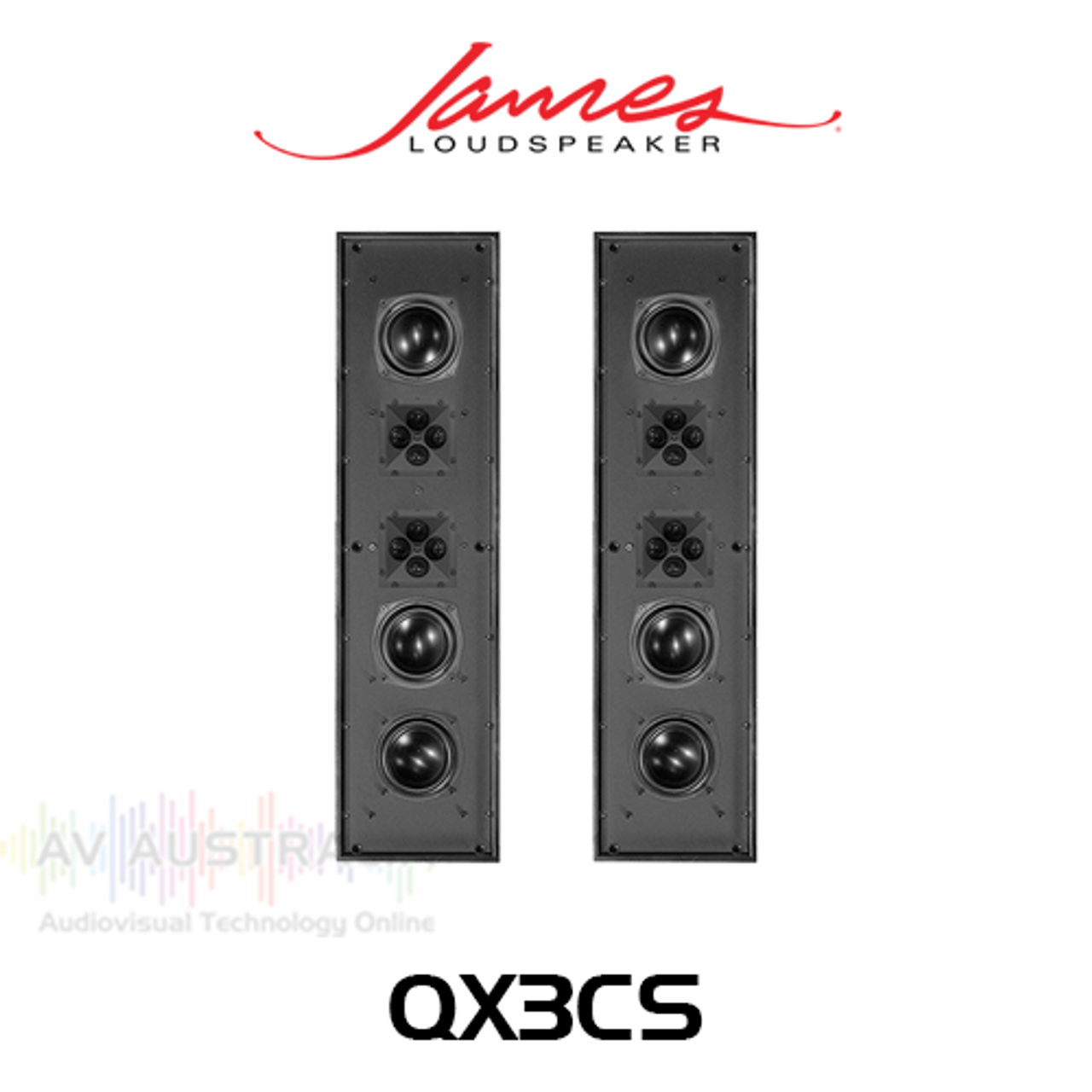 James Loudspeaker QX3CS Triple 3" Centergy In-Wall Soundbar (Pair)