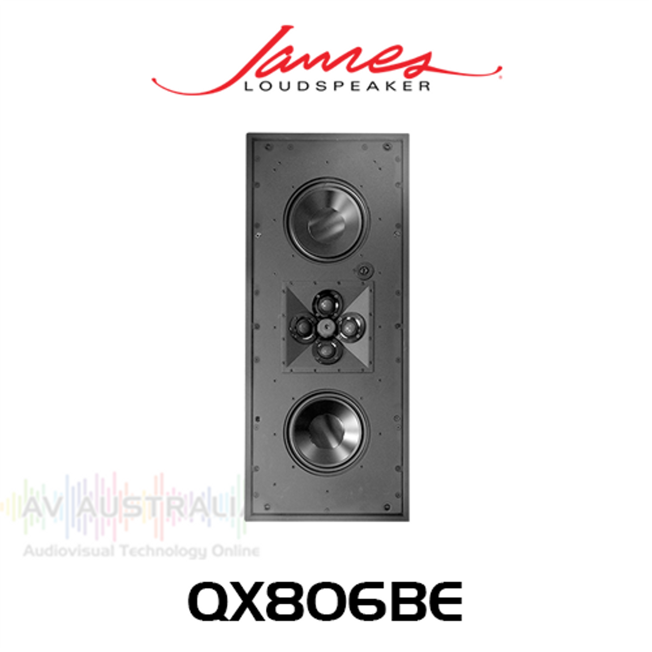 James Loudspeaker QX806BE Dual 8" 3-Way In-Wall LCR Loudspeaker (Each)