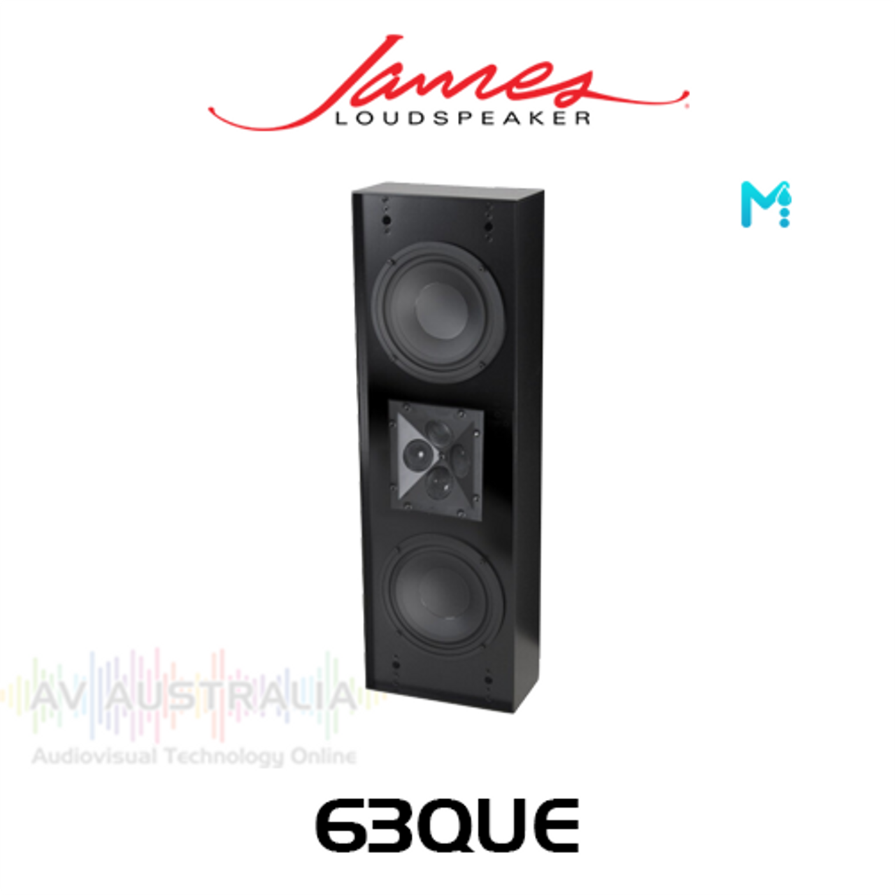 James Loudspeaker 63QUE Dual 6.5" On-Wall Marine Loudspeaker - 4" Depth (Each)
