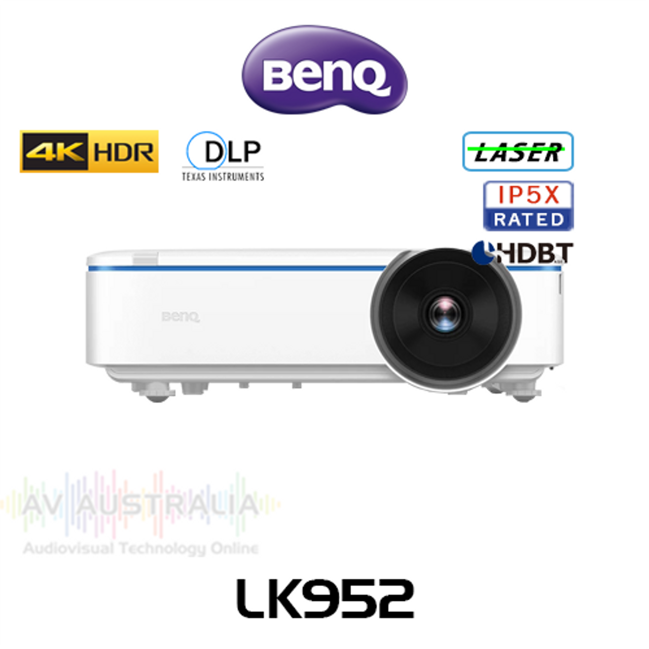 BenQ LK952 4K 5000 Lumen IP5X Conference Room Laser DLP Projector