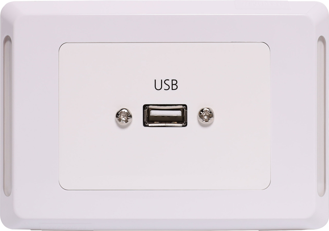 USB-A Wallplate With Flylead - Clipsal Pro