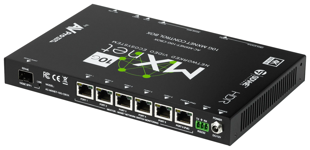 AVPro Edge MxNet 10G 4K AVoIP Control Box