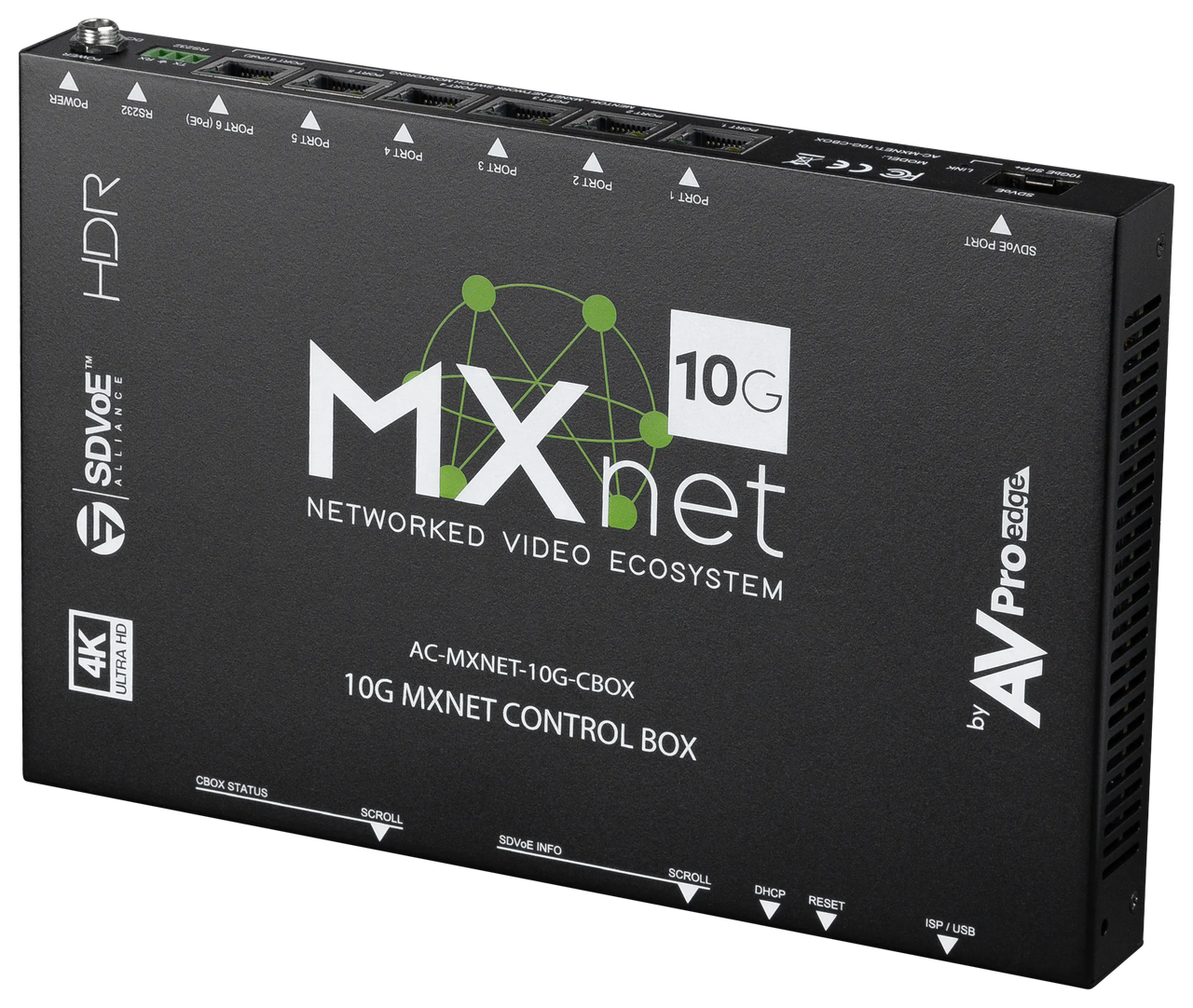 AVPro Edge MxNet 10G 4K AVoIP Control Box