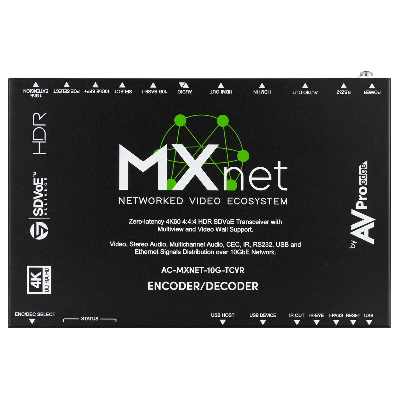 AVPro Edge MxNet 10G 4K SDVoE PoE Transceiver