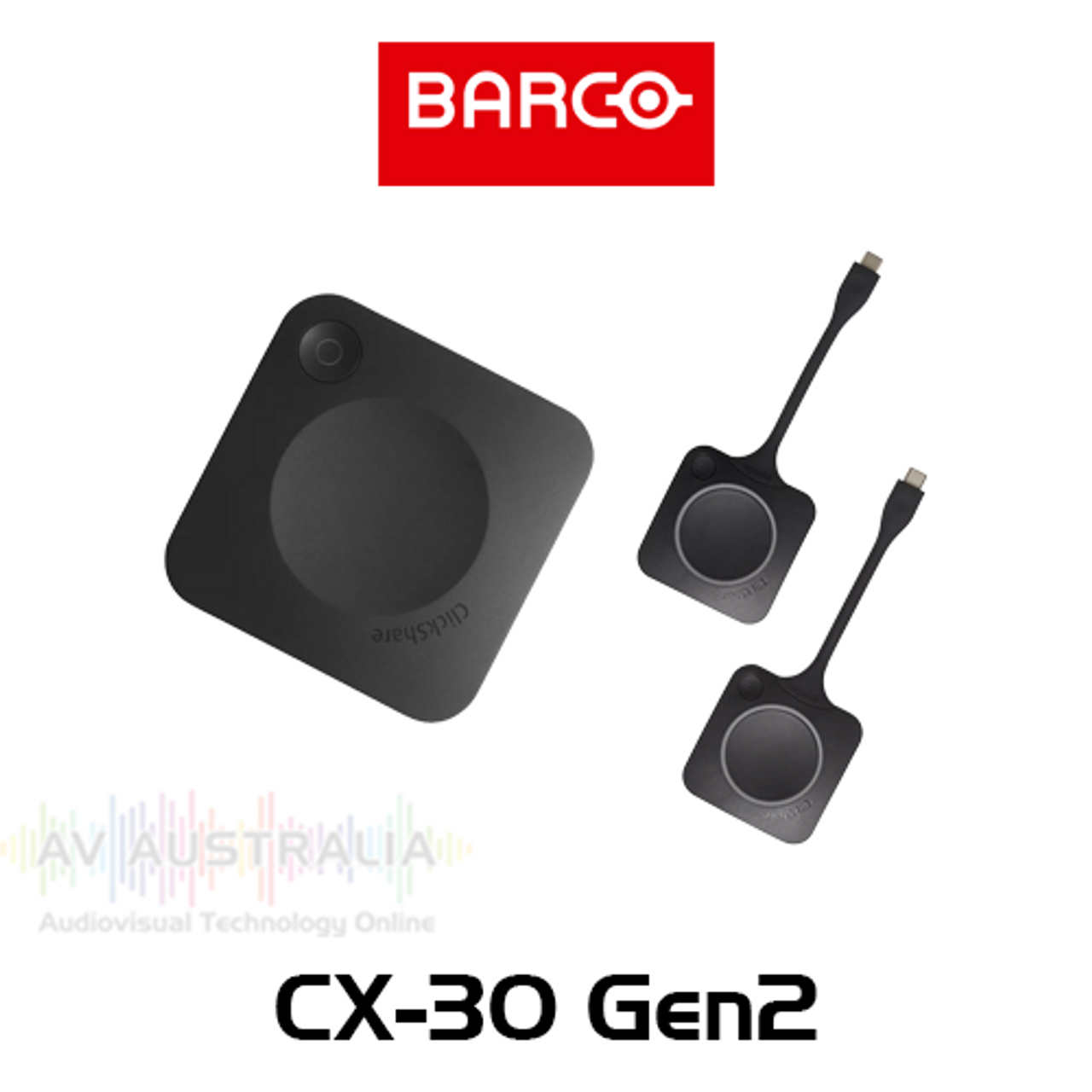 Barco ClickShare CX-30 Gen2 Small/Medium Meeting Room Wireless Conference System with 2 Button