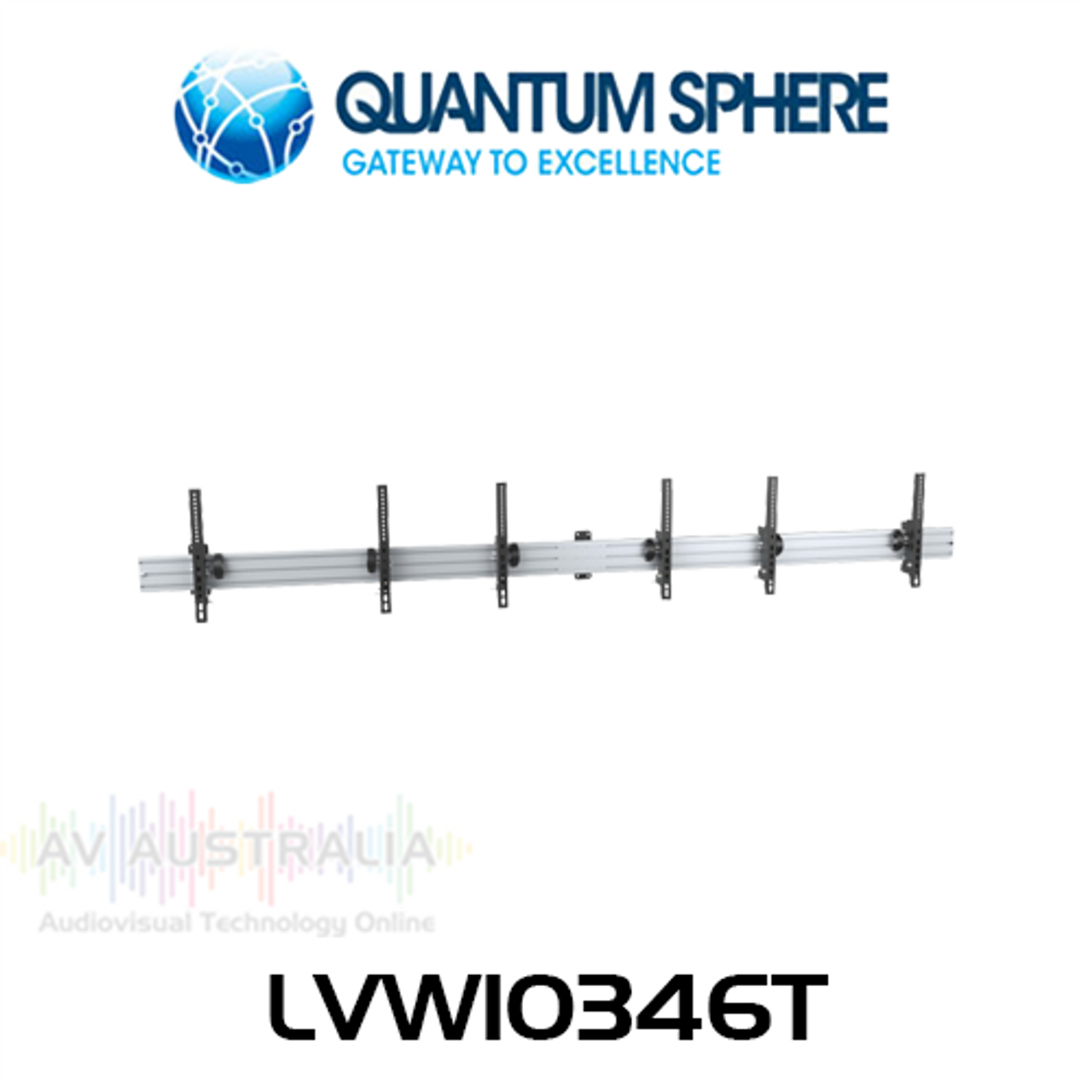 Quantum Sphere LVW10346T 40"-55" Triple Screen Menu Board Tilt Wall Mount