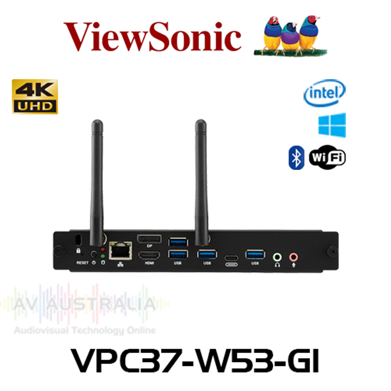 ViewSonic VPC37-W53-G1 Intel i7 256GB SSD Win11 Pro OPS Slot-In PC For ViewBoard