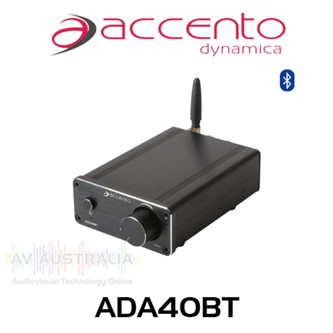 Accento Dynamica Compact 2x 20W RMS Class-D Stereo Amplifier with Bluetooth