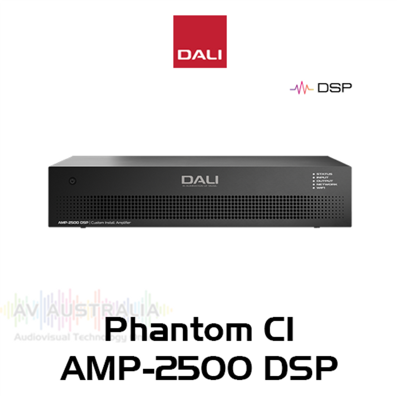 Dali Phantom CI AM-2500-DSP 2x 500W Class-D Subwoofer Amplifier