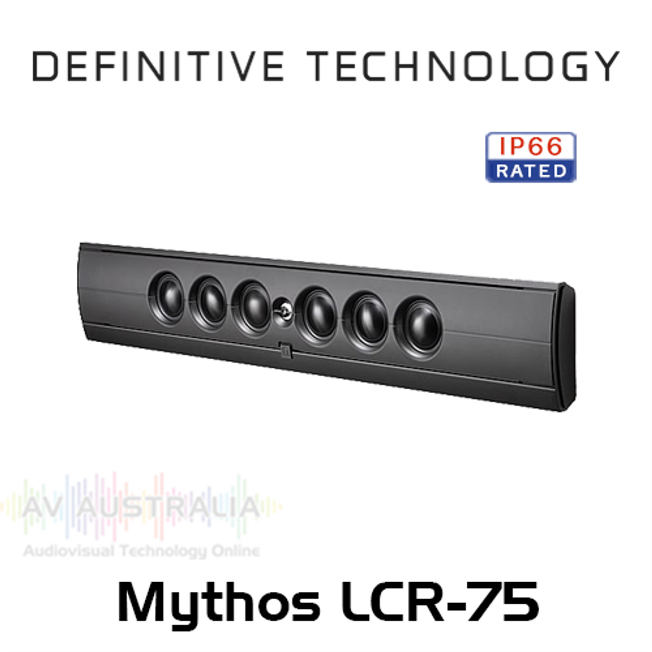 Definitive Technology Mythos LCR-75 Quad 3.5" 3-Way Ultra Slim On-Wall LCR Speaker