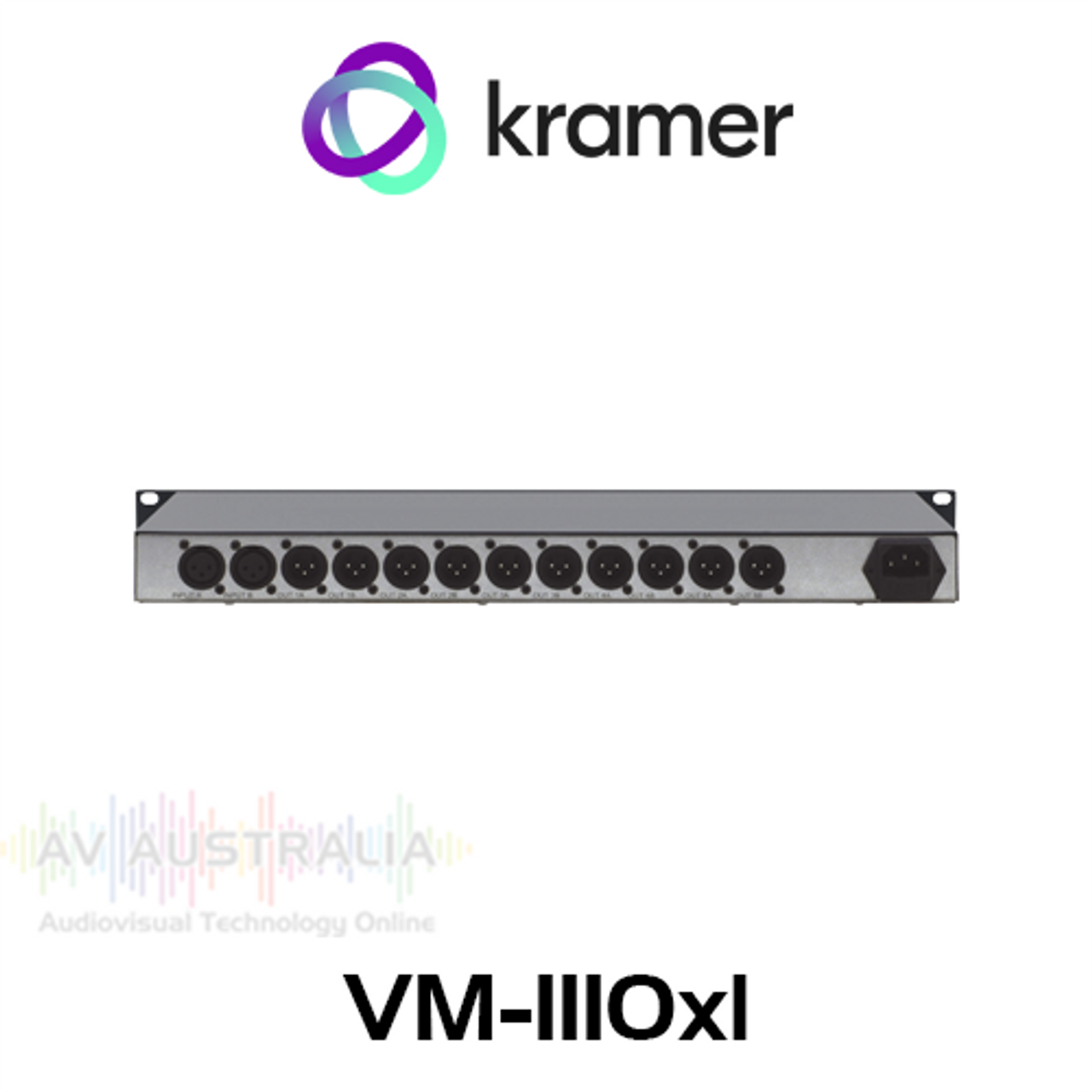 Kramer VM-1110xl 1:10 Balanced Mono Audio Distribution Amplifier