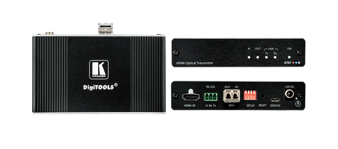 Kramer 676T 4K60 4:4:4 HDMI & RS-232 over Ultra-Reach MM/SM Fiber Transmitter (up to 33km)