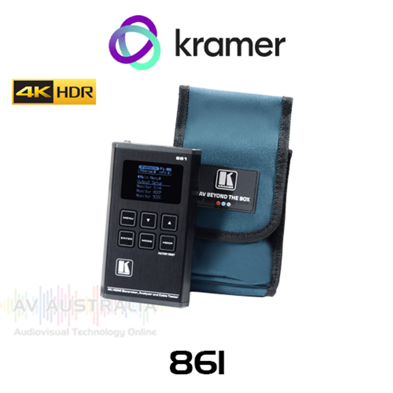 Kramer 861 4K HDR Pocket Signal Generator, Analyzer & Cable Tester