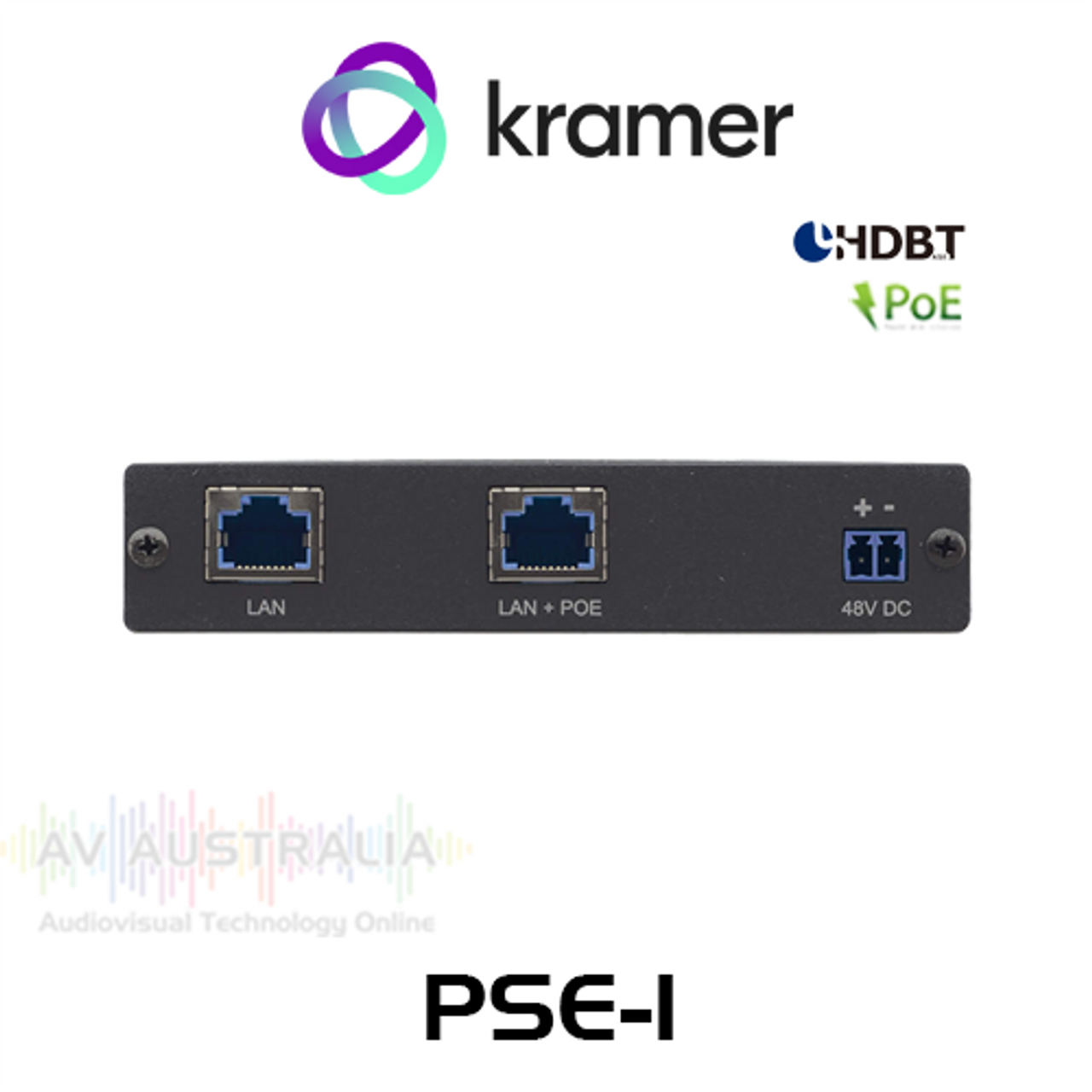 Kramer PSE-1 Single 10G HDBaseT PoE Injector (up to 100m)