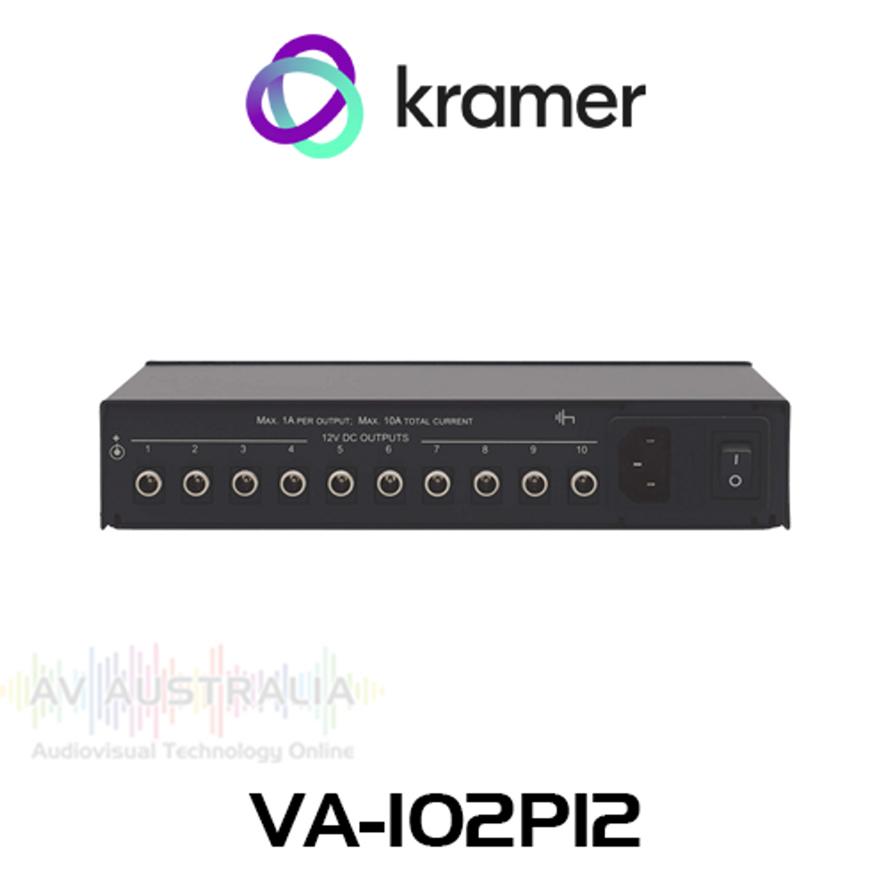 Kramer VA-102P12 10-Output 12V DC Power Supply