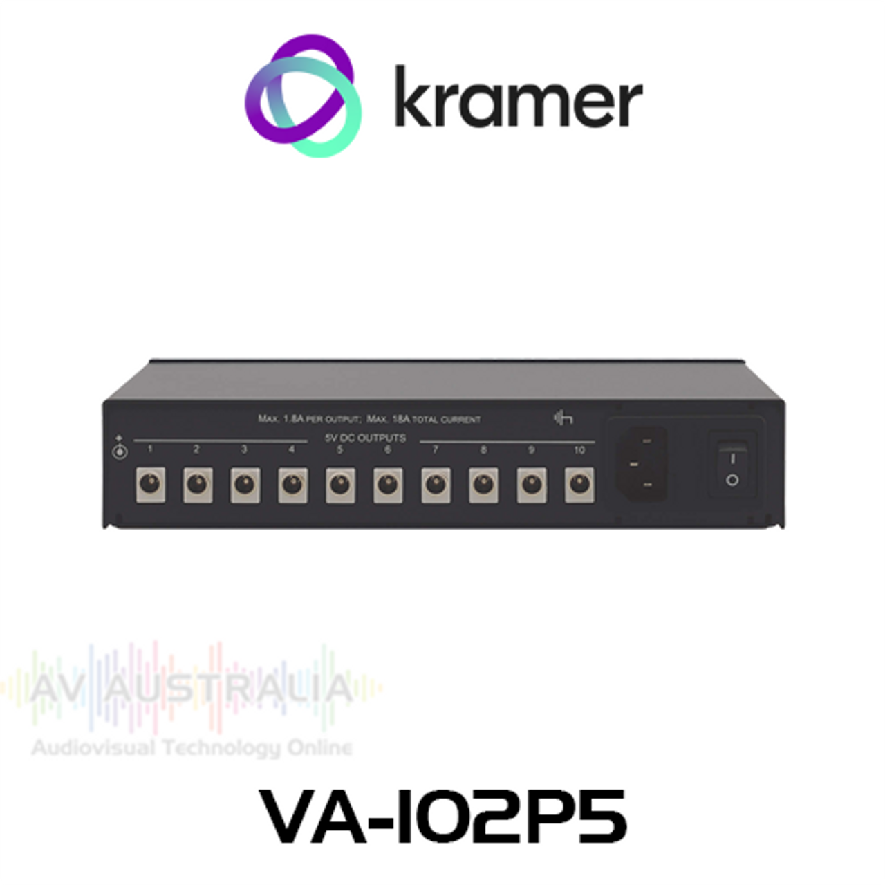 Kramer VA-102P5 10-Output 5V DC Power Supply