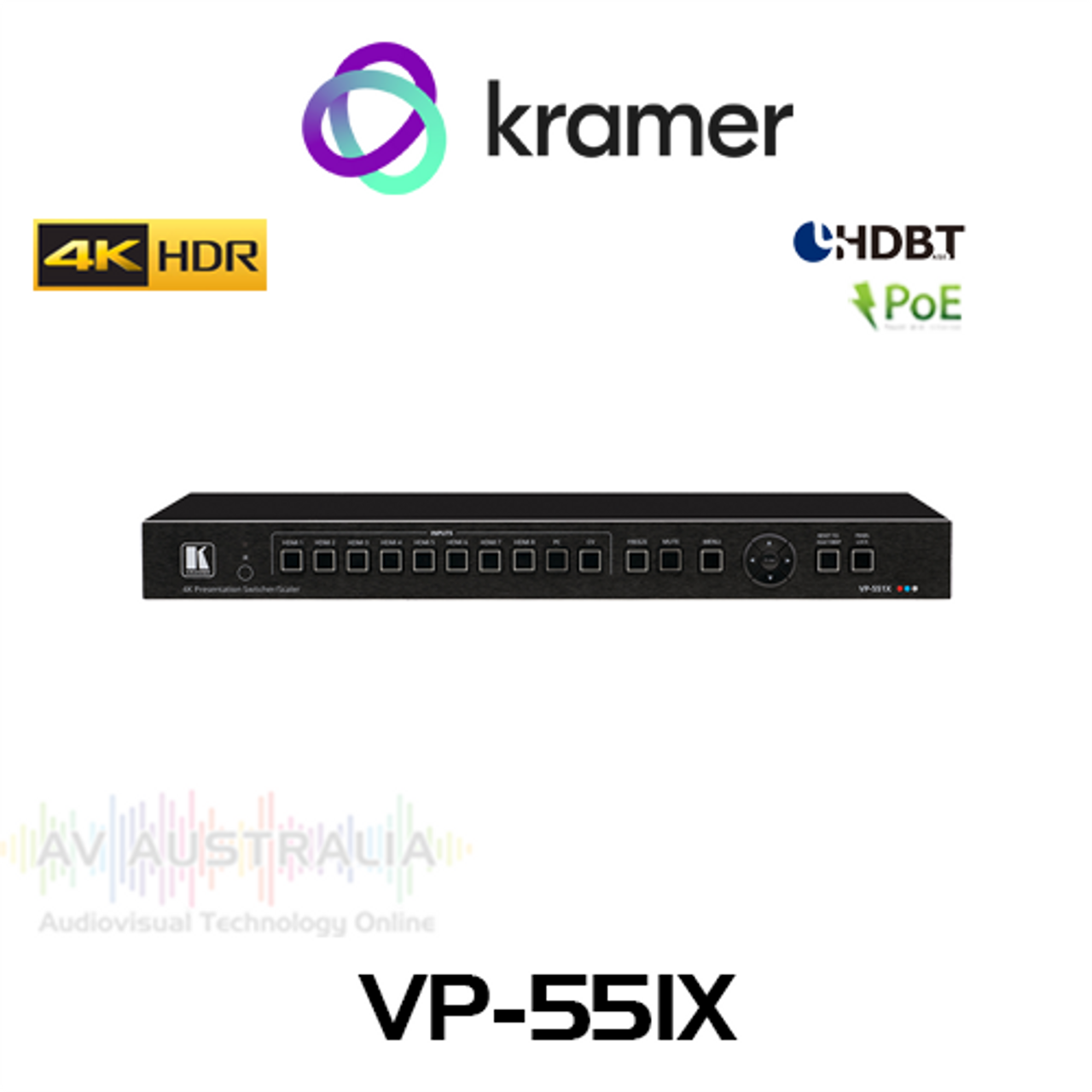Kramer VP-551X 10-Input 18G 4K Presentation Switcher / Scaler