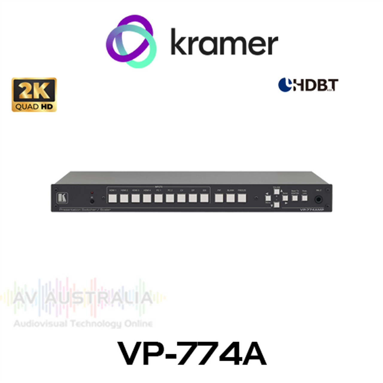 Kramer VP-774A 9-Input HDMI & HDBaseT ProScale Presentation Matrix Switcher