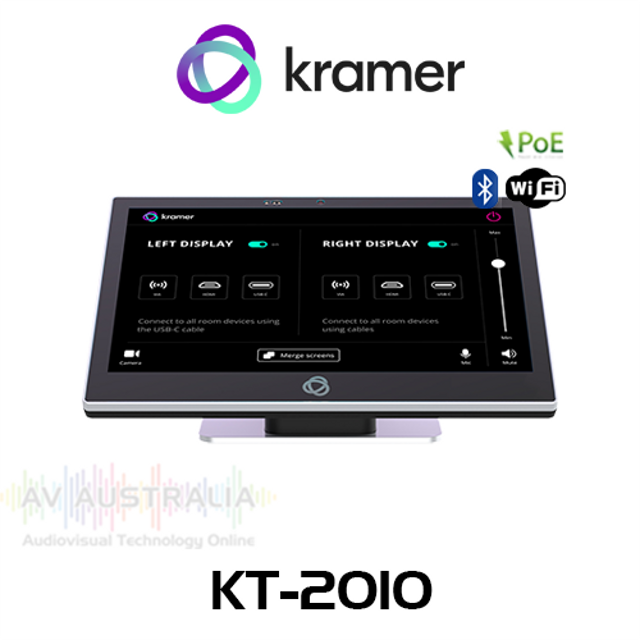 Kramer KT-2010 10" Wall & Table Mount PoE Touch Panel