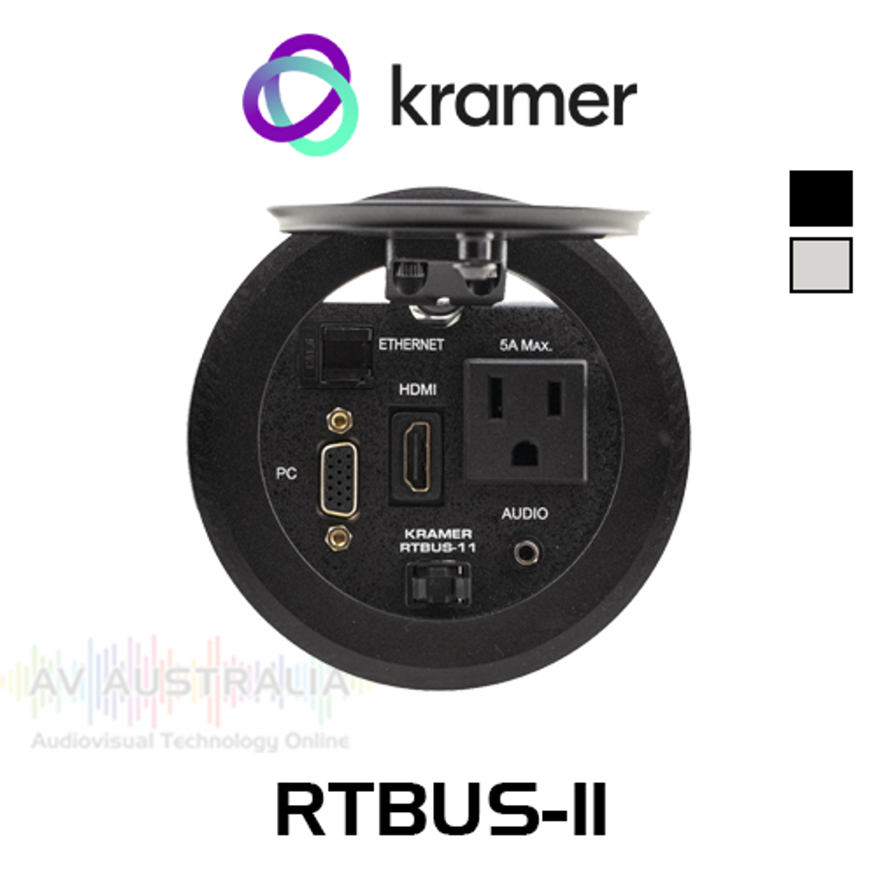 Kramer RTBUS-11 Pop-Up Table Mount Interface (HDMI, VGA, LAN, 3.5mm)