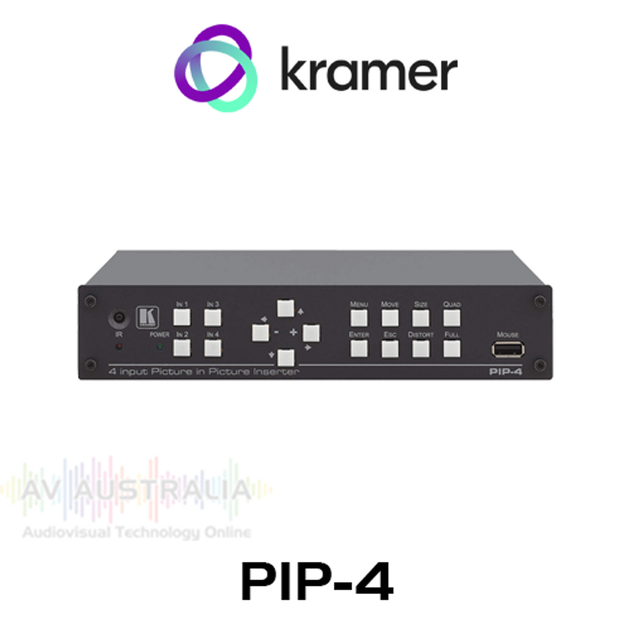 Kramer PIP-4 4 Composite Video Picture-in-Picture Inserter
