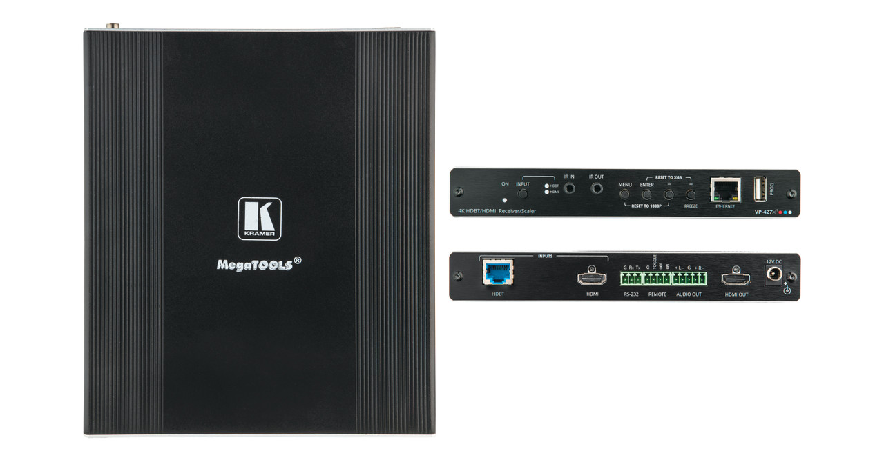 Kramer VP-427X1 4K HDR HDMI Over HDBaseT PoE Receiver / Scaler (up to 180m)