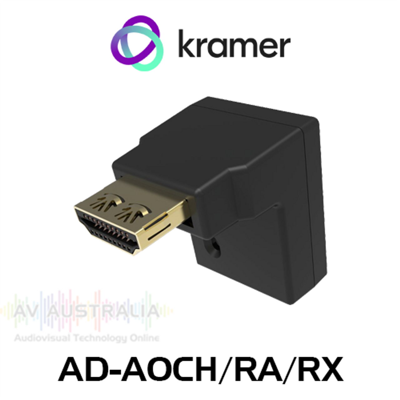 Kramer AD-AOCH/RA/RX Right Angle HDMI Adapter Set For AOCH/XL and AOCH/60 Cables
