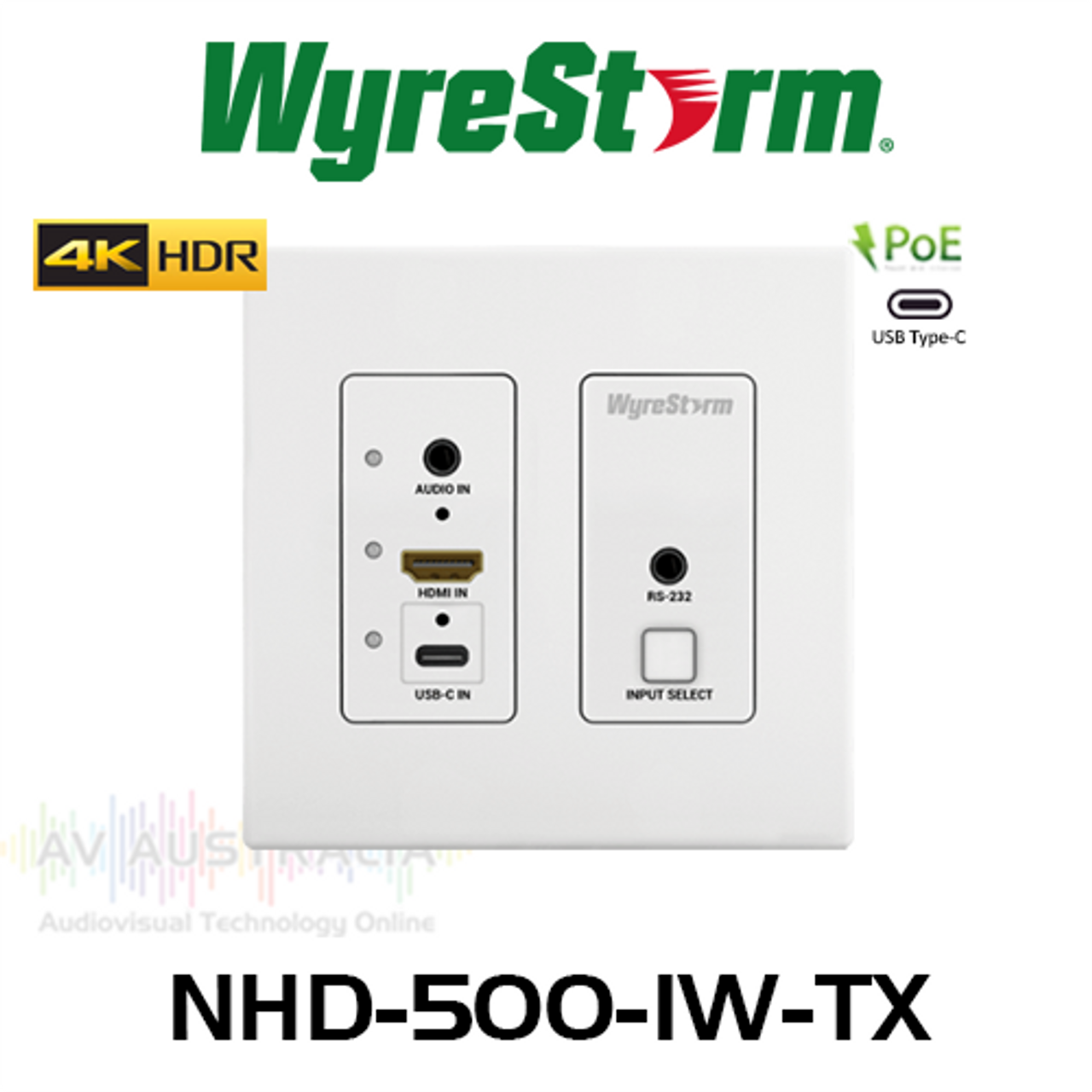 WyreStorm NetworkHD 500 Series 4K60 4:4:4 HDR10 JPEG2000 In-Wall Encoder