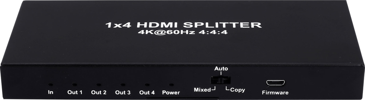 Dynalink 1x4 4K60 4:4:4 18Gbps HDMI Splitter