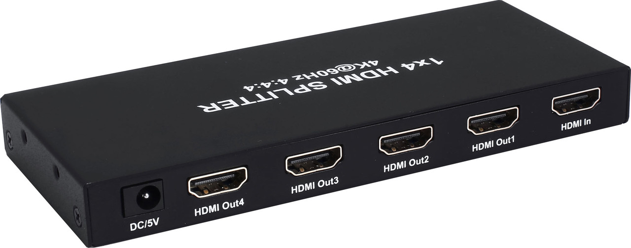 Dynalink 1x4 4K60 4:4:4 18Gbps HDMI Splitter