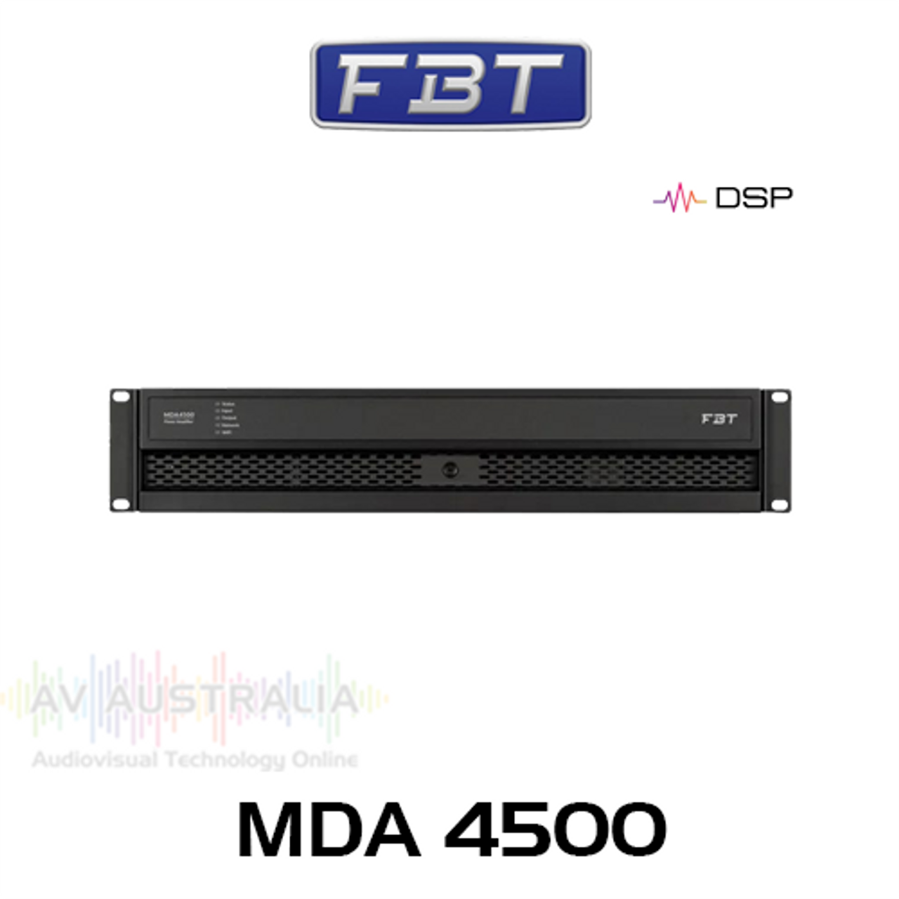FBT MDA4500 4x 500W Class D Power Amplifier with DSP