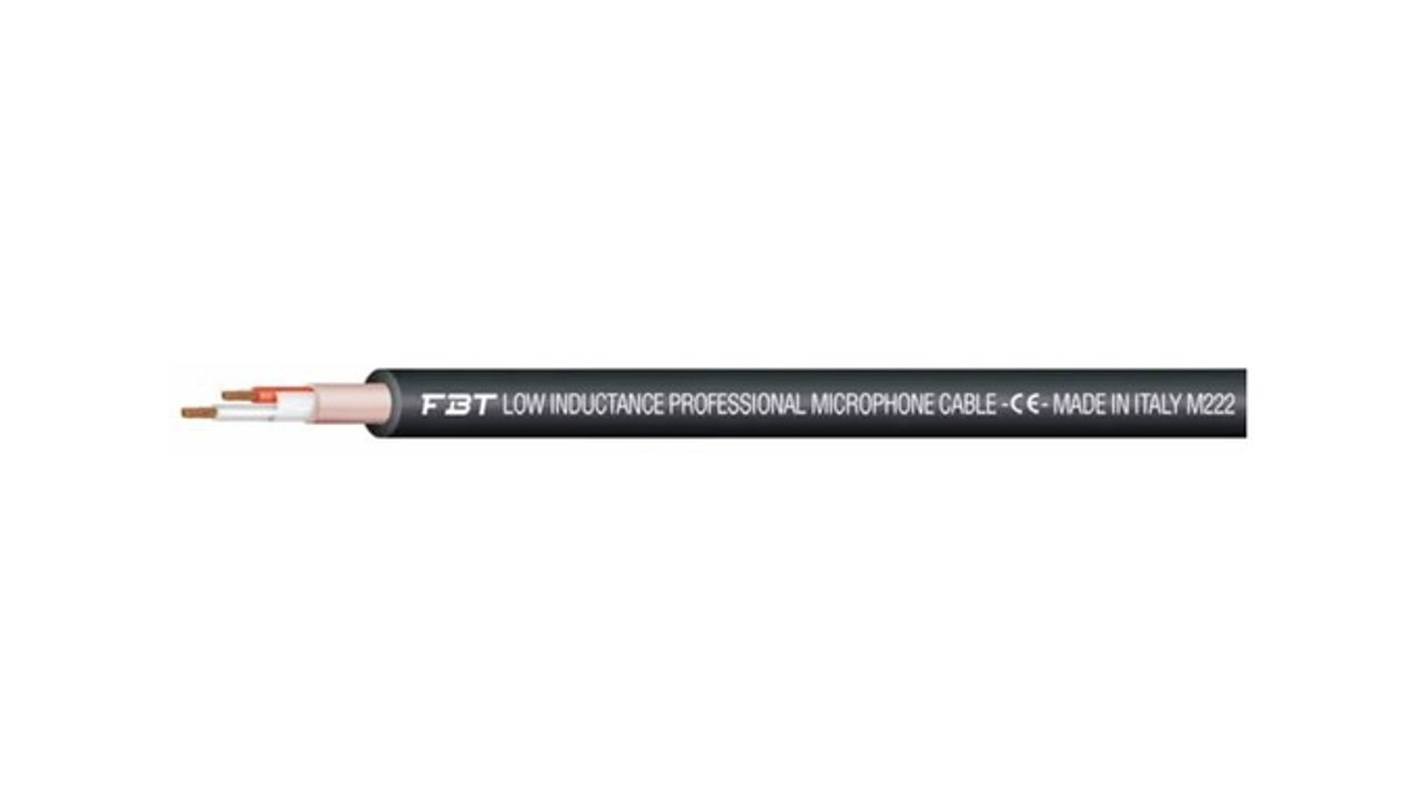 FBT M222 24AWG 2 Core Flexible, Shielded Professional Microphone Cable (100m)