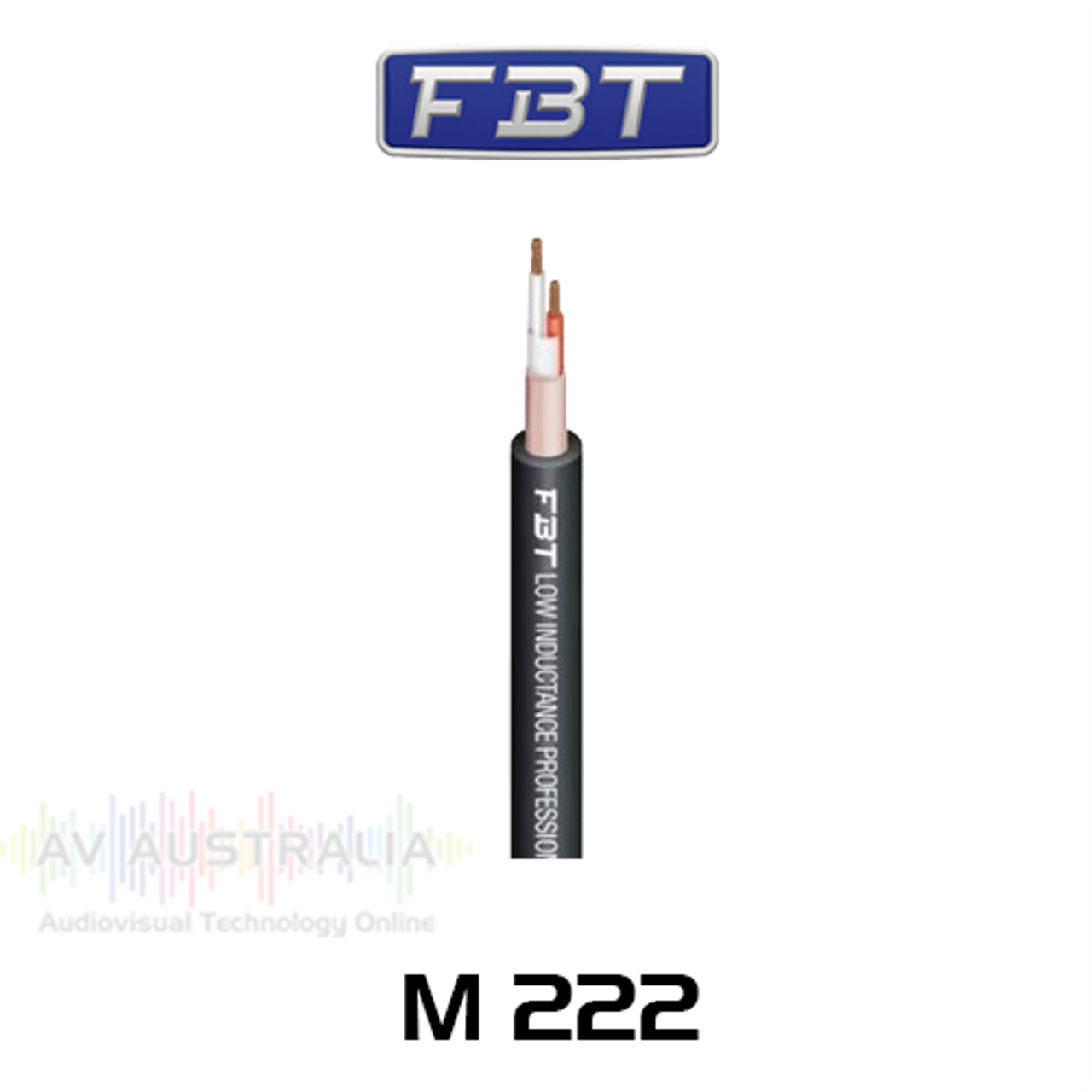 FBT M222 24AWG 2 Core Flexible, Shielded Professional Microphone Cable (100m)