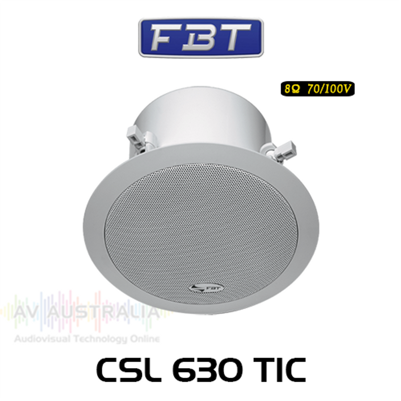 FBT CSL630TIC 6" 8 ohm 70/100V In-Ceiling Speakers with Backcan (Each)