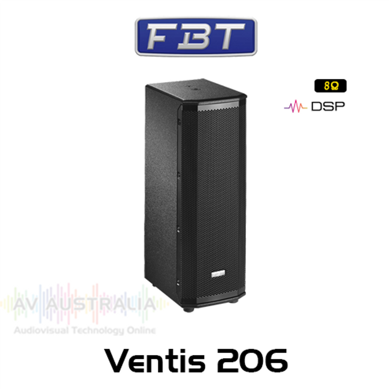 FBT Ventis 206 Dual 6.5" 8 ohm Sound Reinforcement Birch Plywood Speaker (Each)