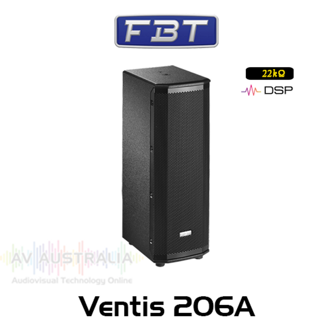 FBT Ventis 206A Dual 6.5" Processed Active Birch Plywood Speaker (Each)